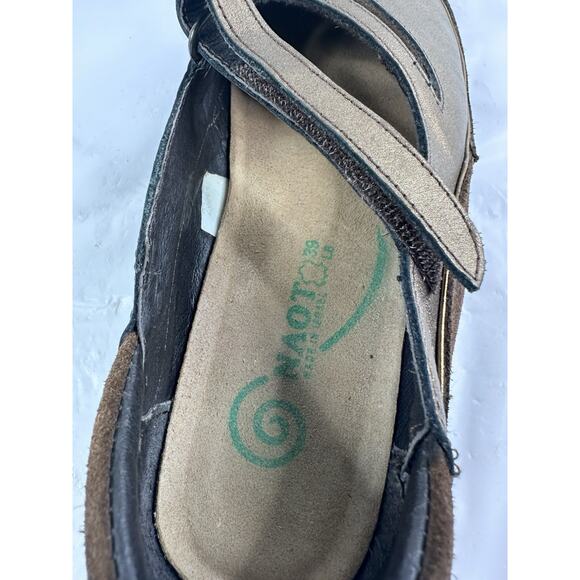 NAOT Shoes Matai Mary Jane Flats Womens 39 US 8-8.5 Leather Swirl Comfort - Picture 7 of 8